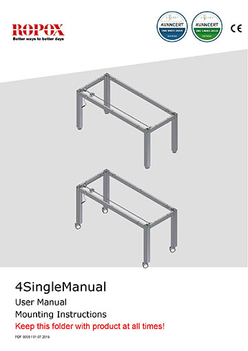 Ropox user & mounting manual - 4SingleManual