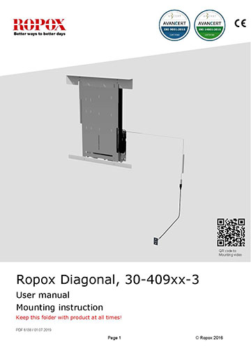 Ropox user & mounting manual - Diagonal