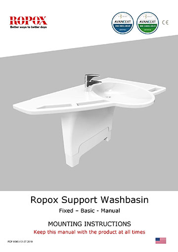 Ropox user manual - Support washbasin US