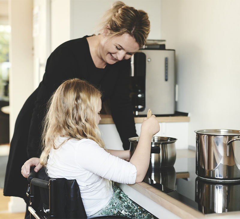 wheelchair accessible kitchen