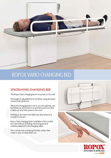 Data leaflet Ropox Vario Changing Bed