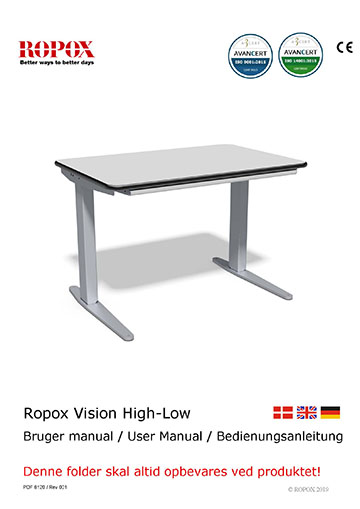 Ropox user & mounting manual - Vision High-Low