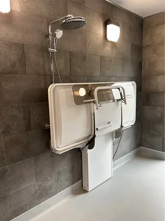changing shower bed
