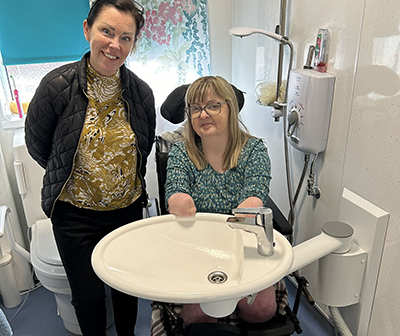 accessible washbasin for disabled
