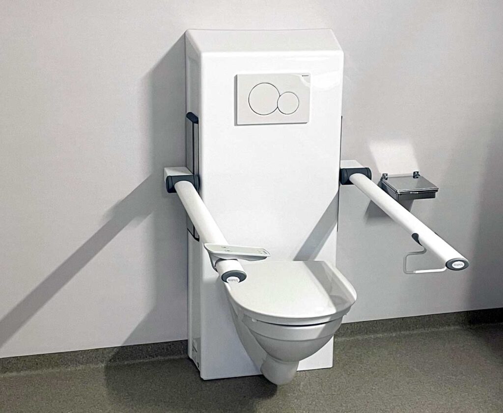 Height adjustable toilet lifter