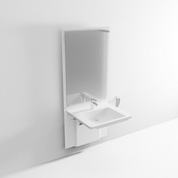 SlimLine - Adjustable Washbasin with Mirror - Image 2