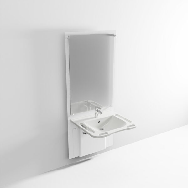 SlimLine - Adjustable Washbasin with Mirror