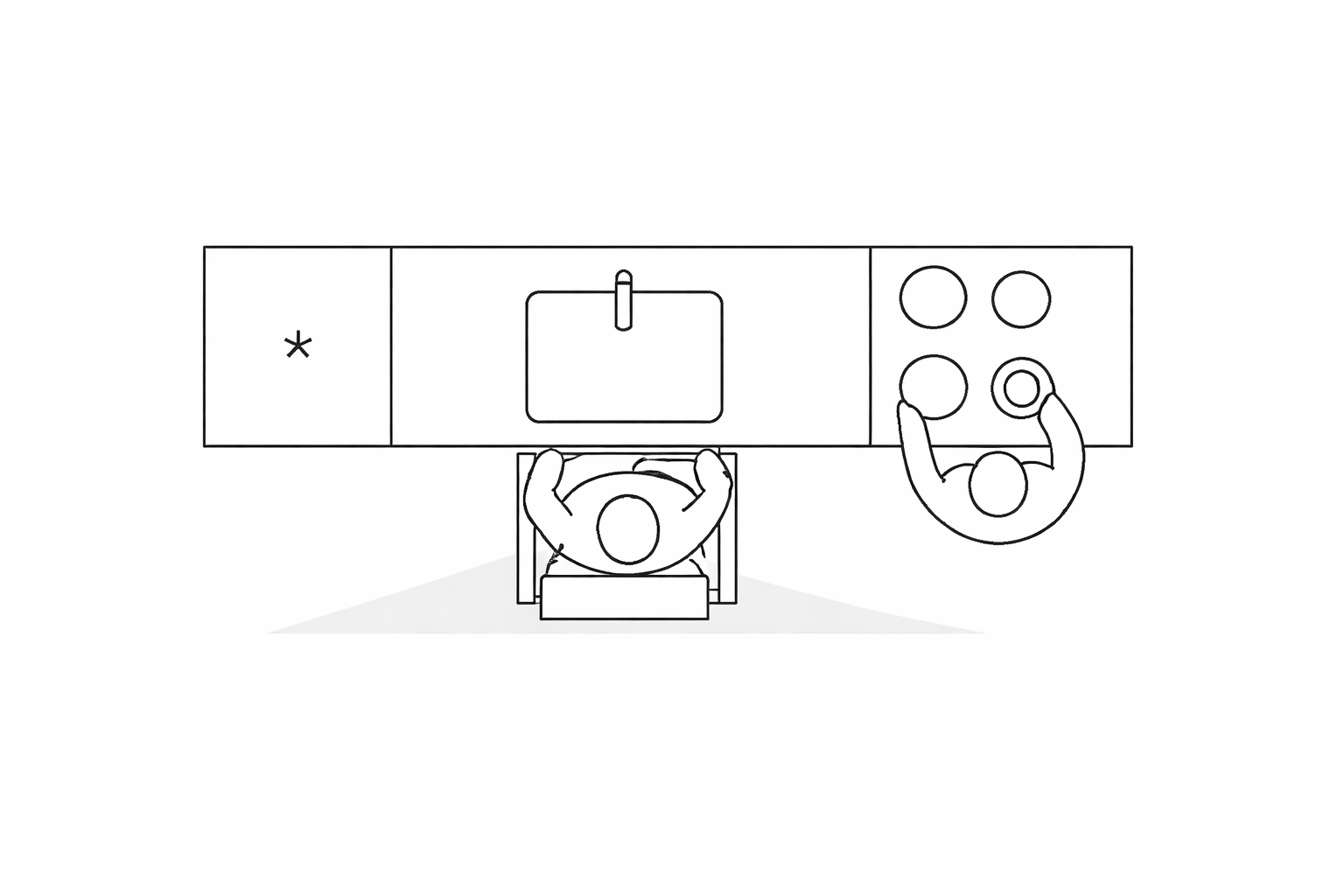 one sided kitchen design layout